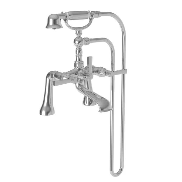 Exposed Tub and Hand Shower Set, Aged Brass, Deck, Newport Brass, Mfr#: 910-4273/034